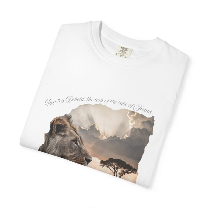 Unisex Garment-Dyed T-Shirt Lion of Judah Design Comfort Colors 1717 – 100% Cotton, Soft-Washed, Relaxed Fit