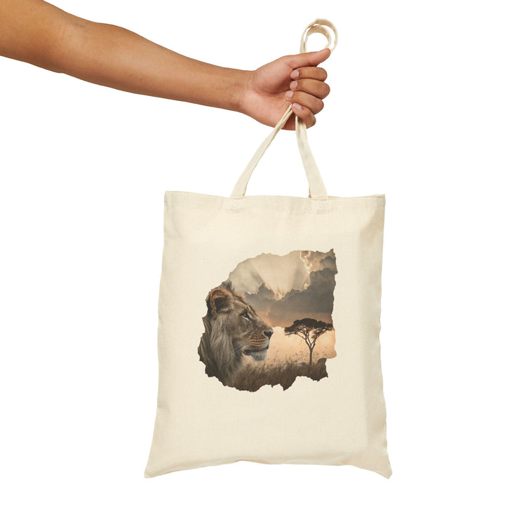 Reusable Cotton Canvas Tote Bag 15x16, Heavy-Duty Fabric, Long Handles, Eco-Friendly