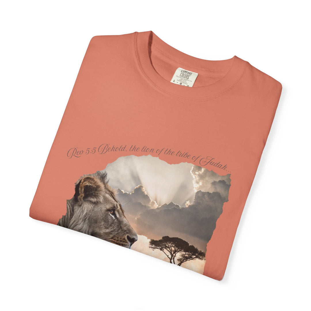 Unisex Garment-Dyed T-Shirt Lion of Judah Design Comfort Colors 1717 – 100% Cotton, Soft-Washed, Relaxed Fit
