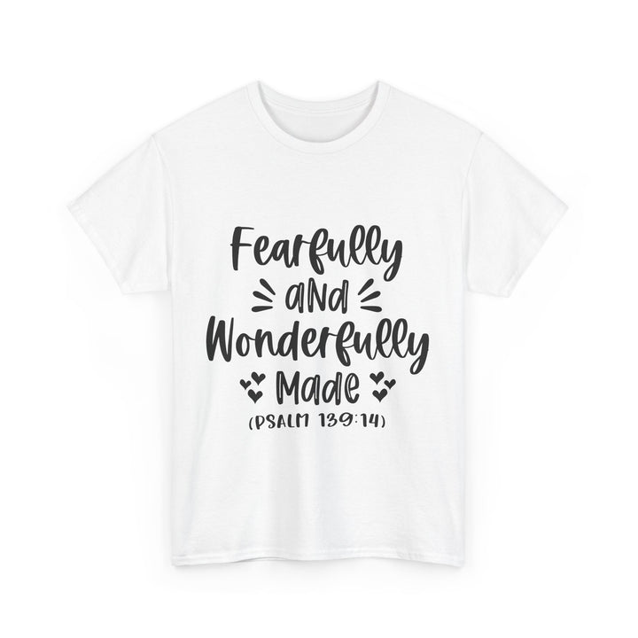 Fearfully And Wonderfully Made Unisex Heavy Cotton Tee