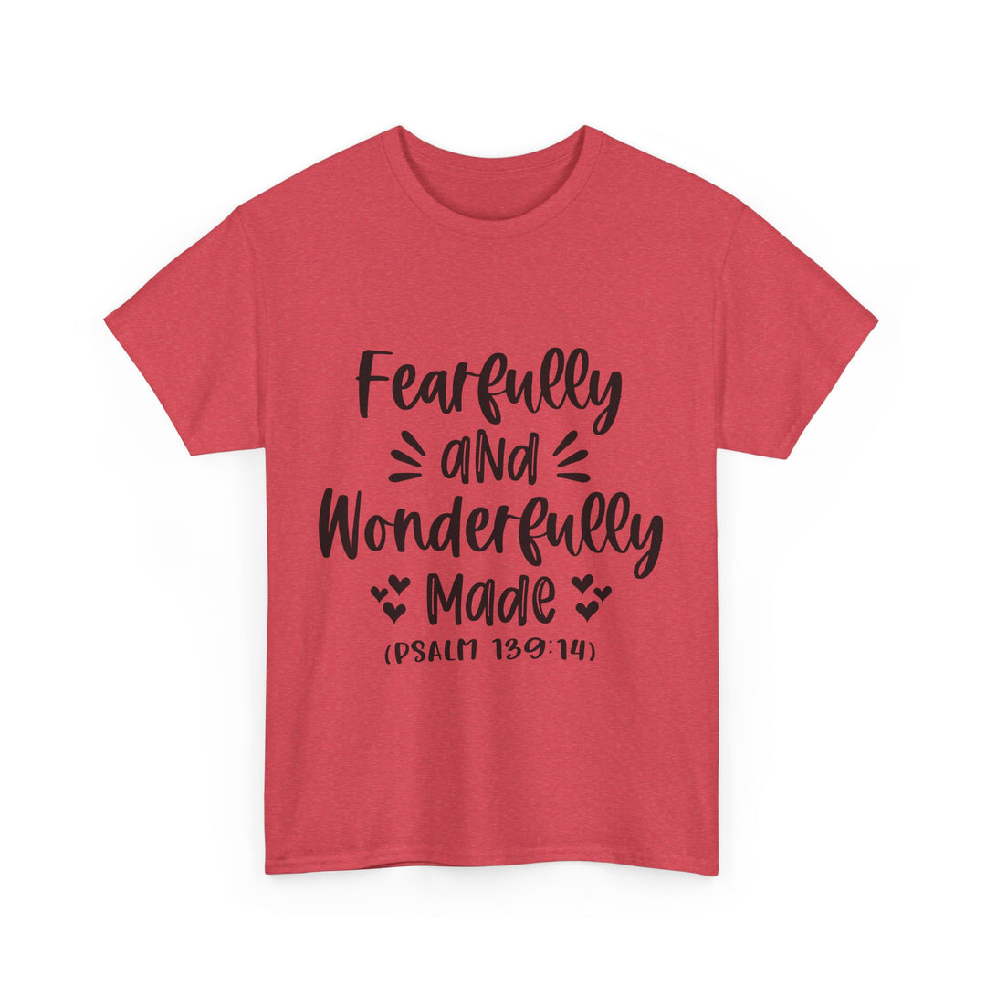 Fearfully And Wonderfully Made Unisex Heavy Cotton Tee