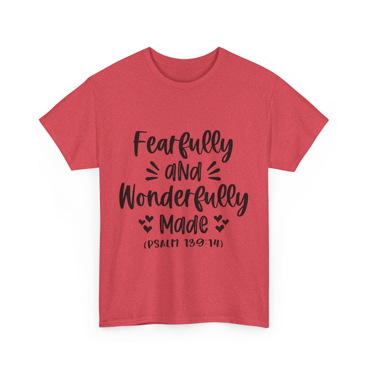 Fearfully And Wonderfully Made Unisex Heavy Cotton Tee