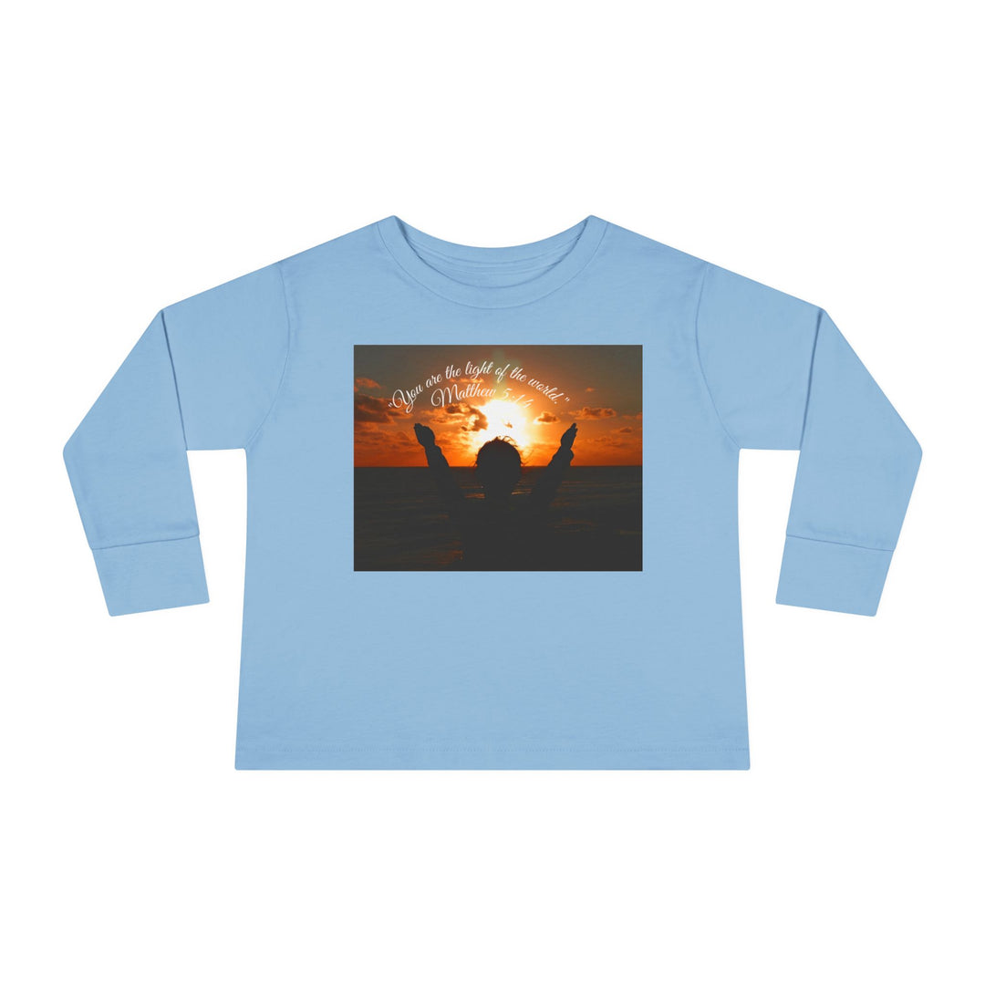 You are the light of the world |Toddler Long Sleeve Tee