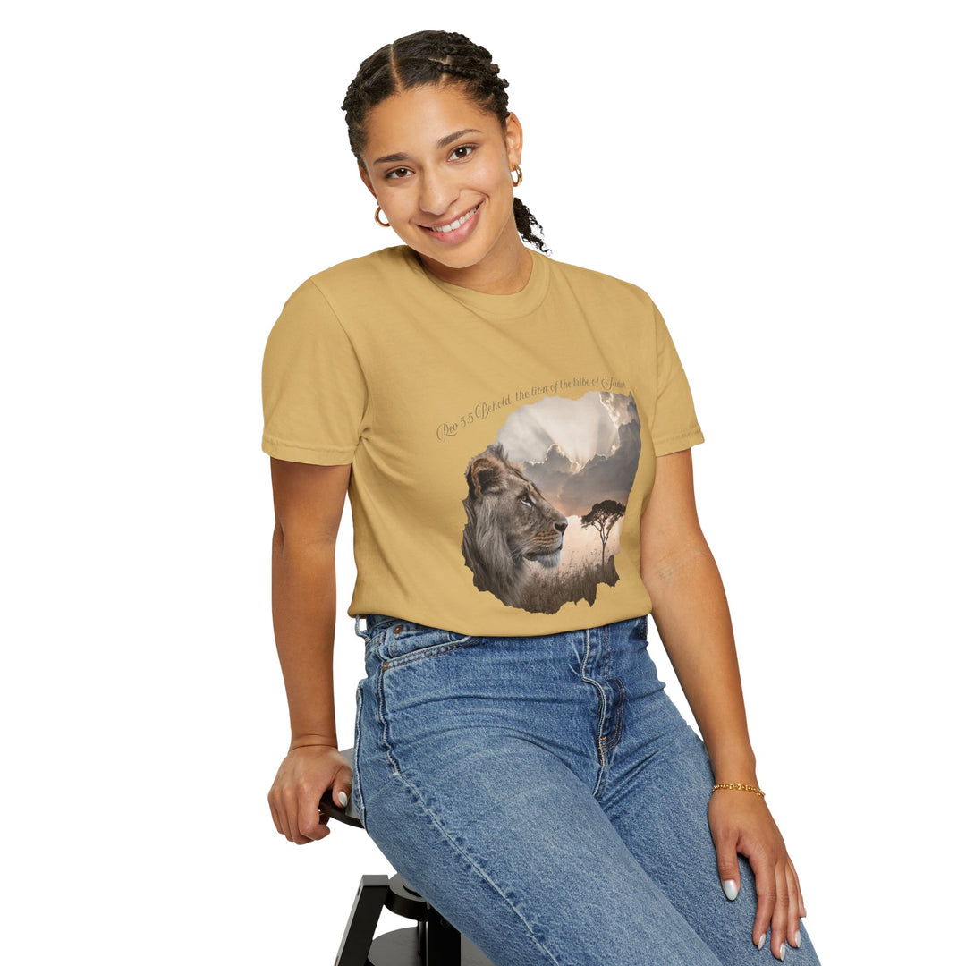 Unisex Garment-Dyed T-Shirt Lion of Judah Design Comfort Colors 1717 – 100% Cotton, Soft-Washed, Relaxed Fit