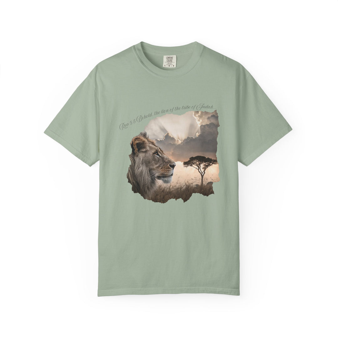 Unisex Garment-Dyed T-Shirt Lion of Judah Design Comfort Colors 1717 – 100% Cotton, Soft-Washed, Relaxed Fit