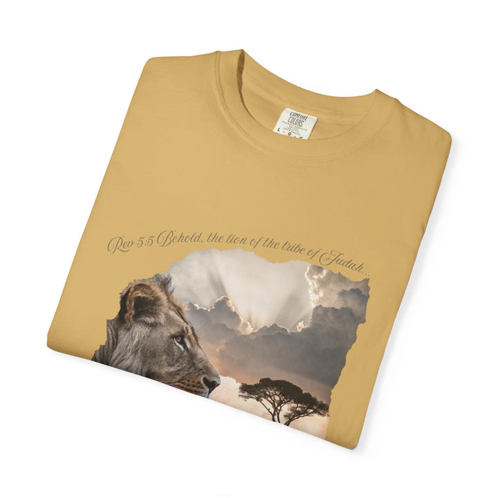 Unisex Garment-Dyed T-Shirt Lion of Judah Design Comfort Colors 1717 – 100% Cotton, Soft-Washed, Relaxed Fit