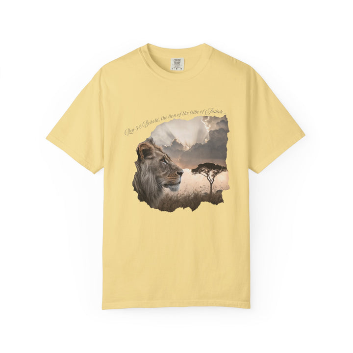 Unisex Garment-Dyed T-Shirt Lion of Judah Design Comfort Colors 1717 – 100% Cotton, Soft-Washed, Relaxed Fit