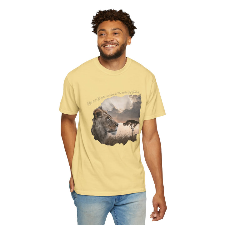 Unisex Garment-Dyed T-Shirt Lion of Judah Design Comfort Colors 1717 – 100% Cotton, Soft-Washed, Relaxed Fit