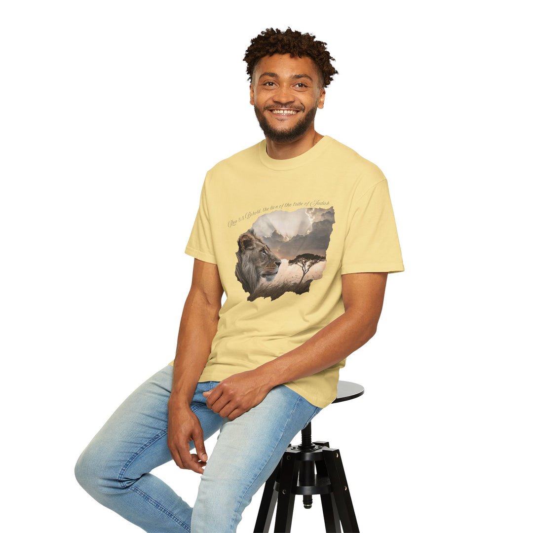 Unisex Garment-Dyed T-Shirt Lion of Judah Design Comfort Colors 1717 – 100% Cotton, Soft-Washed, Relaxed Fit