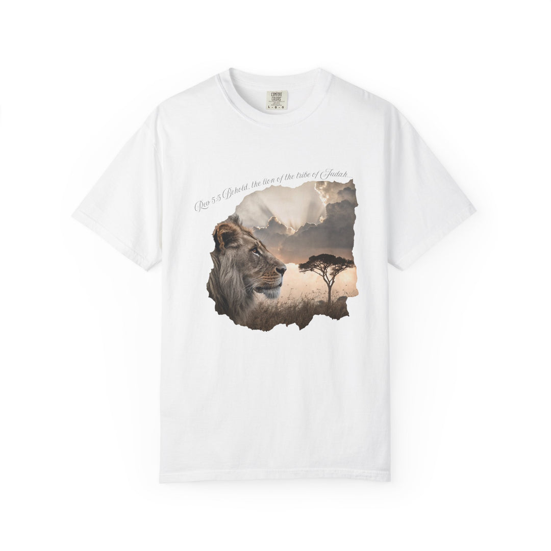 Unisex Garment-Dyed T-Shirt Lion of Judah Design Comfort Colors 1717 – 100% Cotton, Soft-Washed, Relaxed Fit