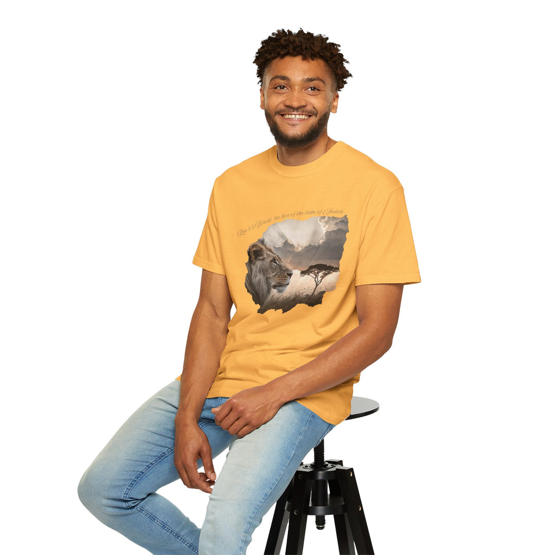 Unisex Garment-Dyed T-Shirt Lion of Judah Design Comfort Colors 1717 – 100% Cotton, Soft-Washed, Relaxed Fit