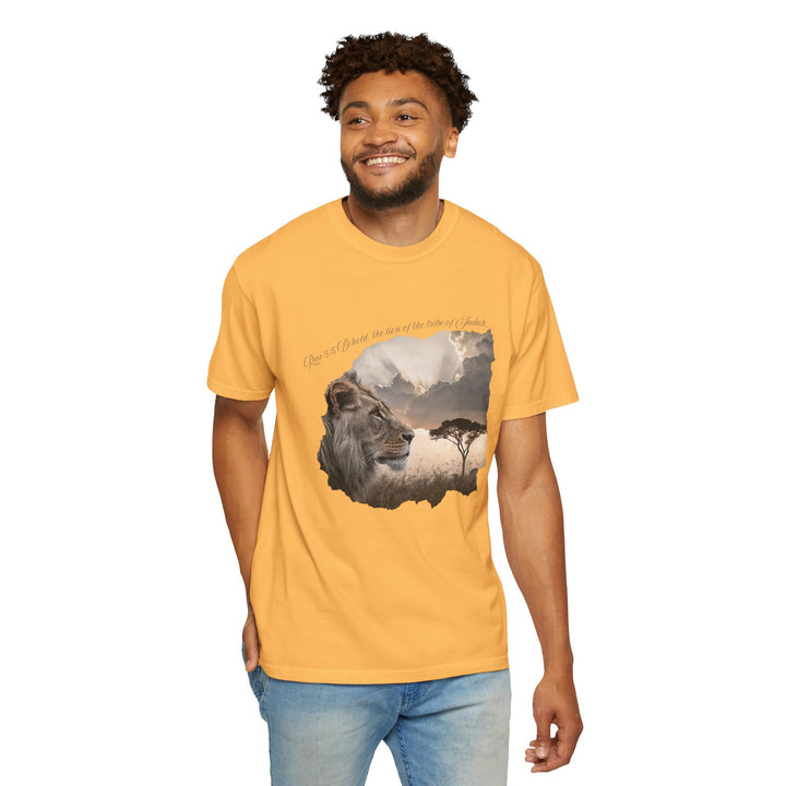 Unisex Garment-Dyed T-Shirt Lion of Judah Design Comfort Colors 1717 – 100% Cotton, Soft-Washed, Relaxed Fit