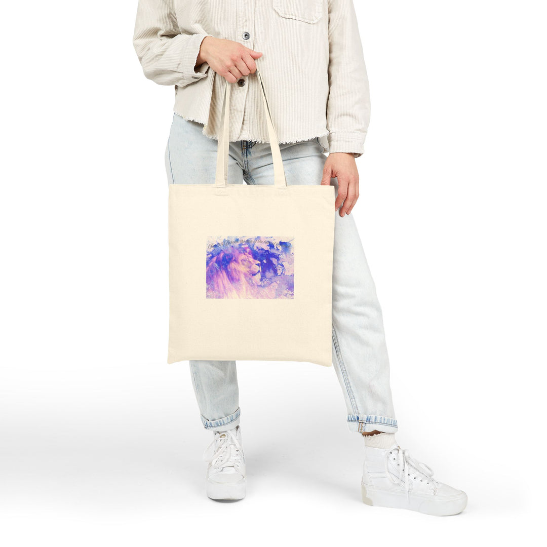 Cotton Canvas Tote Bag – 100% Heavyweight Cotton – 15x16 Reusable Eco-Friendly Tote with Long Handles – Natural & Black