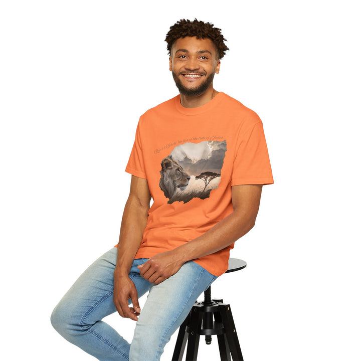 Unisex Garment-Dyed T-Shirt Lion of Judah Design Comfort Colors 1717 – 100% Cotton, Soft-Washed, Relaxed Fit