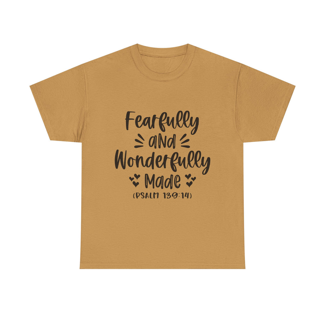 Fearfully And Wonderfully Made Unisex Heavy Cotton Tee