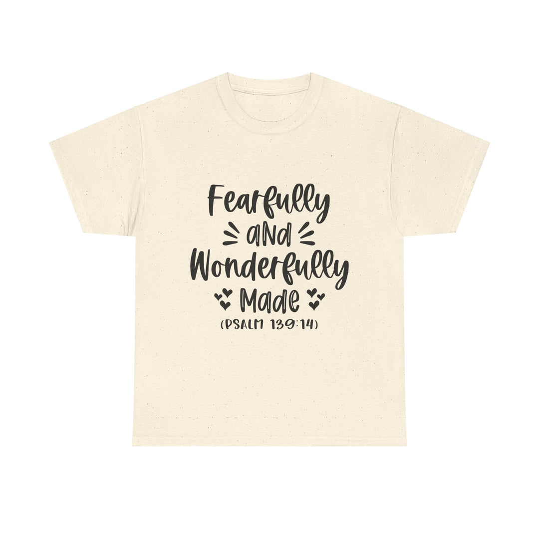 Fearfully And Wonderfully Made Unisex Heavy Cotton Tee