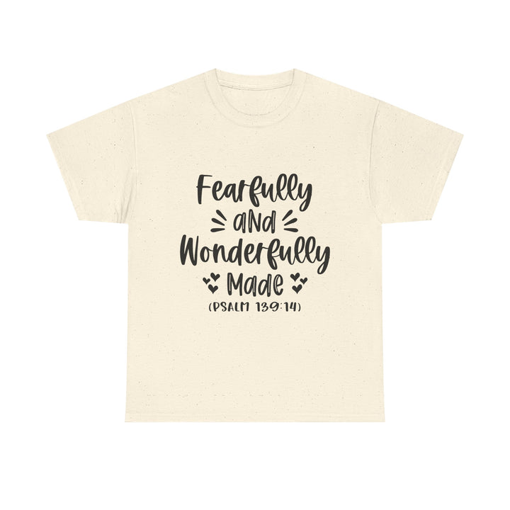 Fearfully And Wonderfully Made Unisex Heavy Cotton Tee