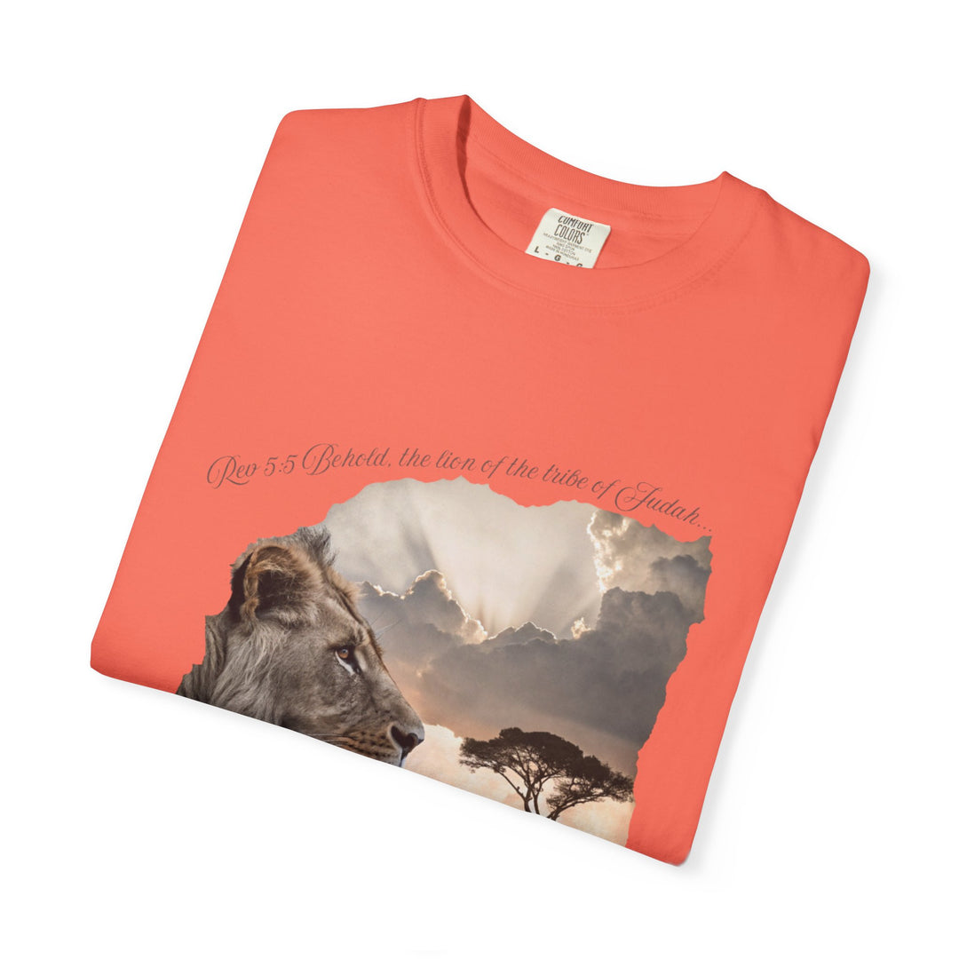 Unisex Garment-Dyed T-Shirt Lion of Judah Design Comfort Colors 1717 – 100% Cotton, Soft-Washed, Relaxed Fit