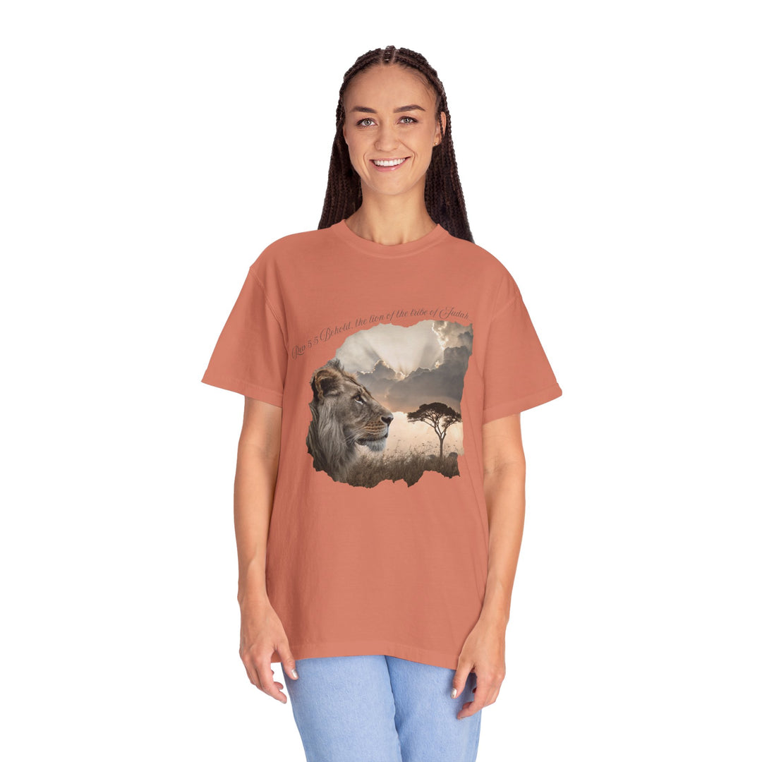 Unisex Garment-Dyed T-Shirt Lion of Judah Design Comfort Colors 1717 – 100% Cotton, Soft-Washed, Relaxed Fit