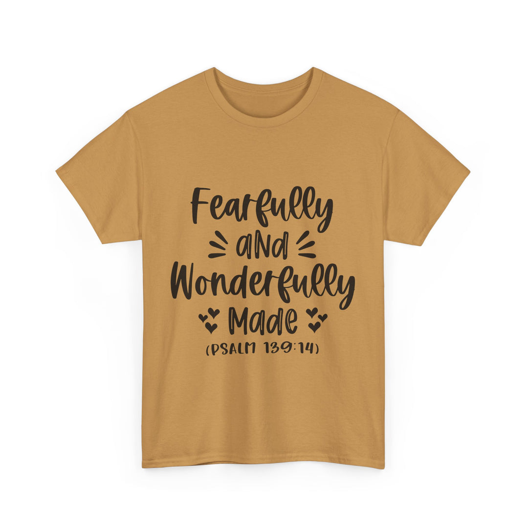 Fearfully And Wonderfully Made Unisex Heavy Cotton Tee