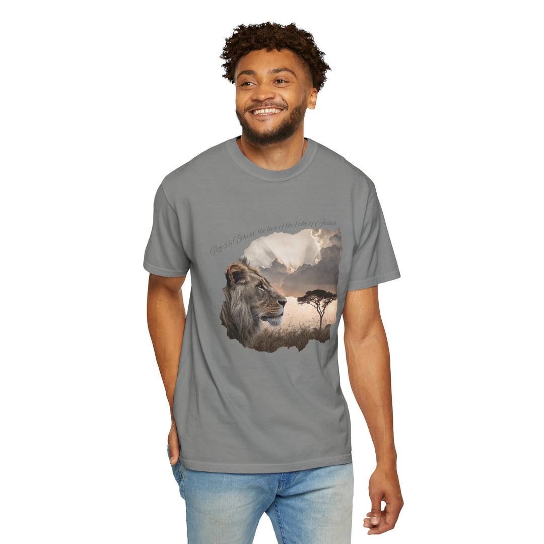 Unisex Garment-Dyed T-Shirt Lion of Judah Design Comfort Colors 1717 – 100% Cotton, Soft-Washed, Relaxed Fit