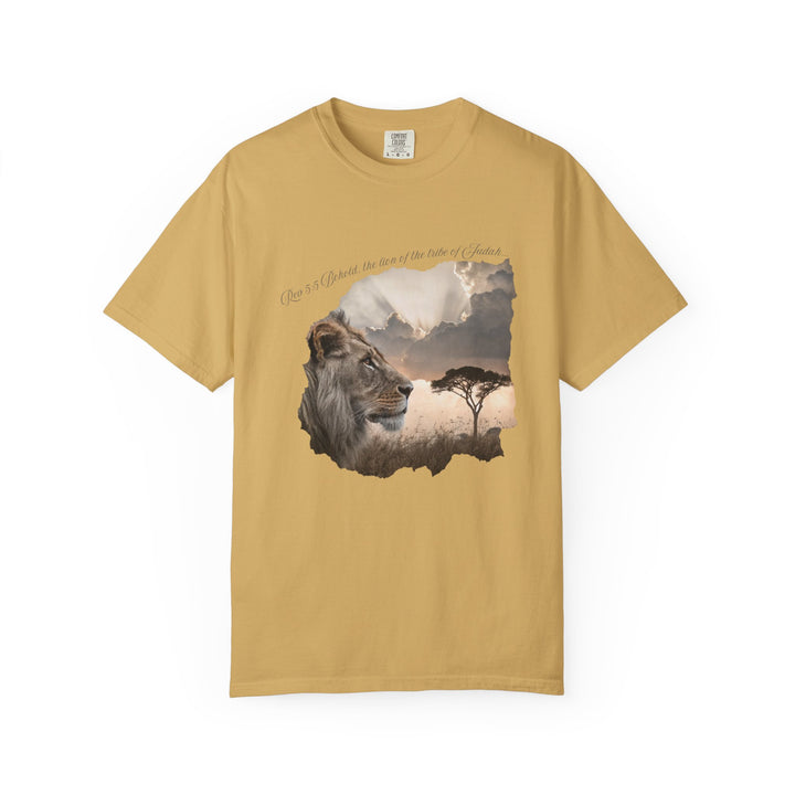 Unisex Garment-Dyed T-Shirt Lion of Judah Design Comfort Colors 1717 – 100% Cotton, Soft-Washed, Relaxed Fit
