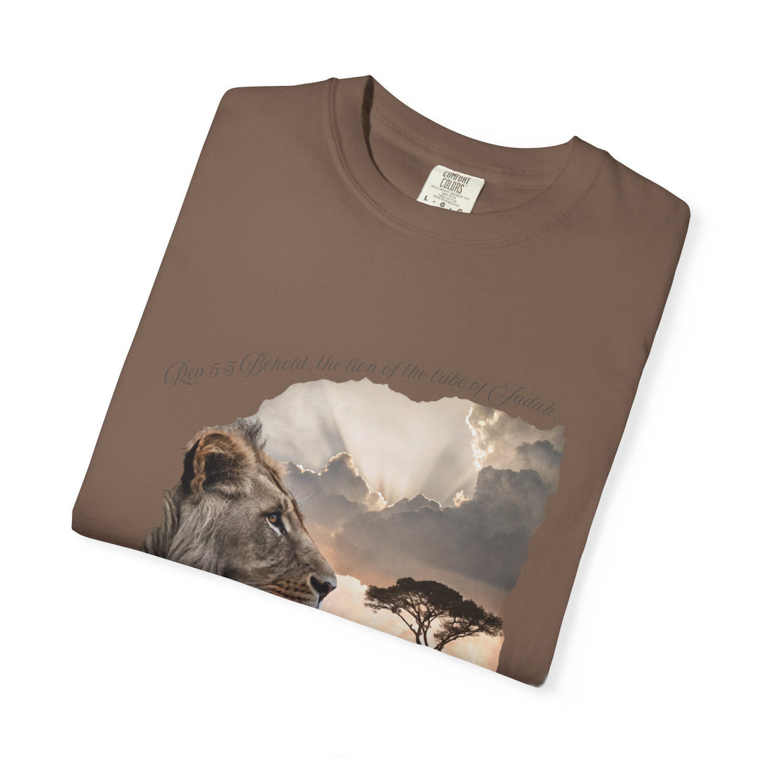 Unisex Garment-Dyed T-Shirt Lion of Judah Design Comfort Colors 1717 – 100% Cotton, Soft-Washed, Relaxed Fit