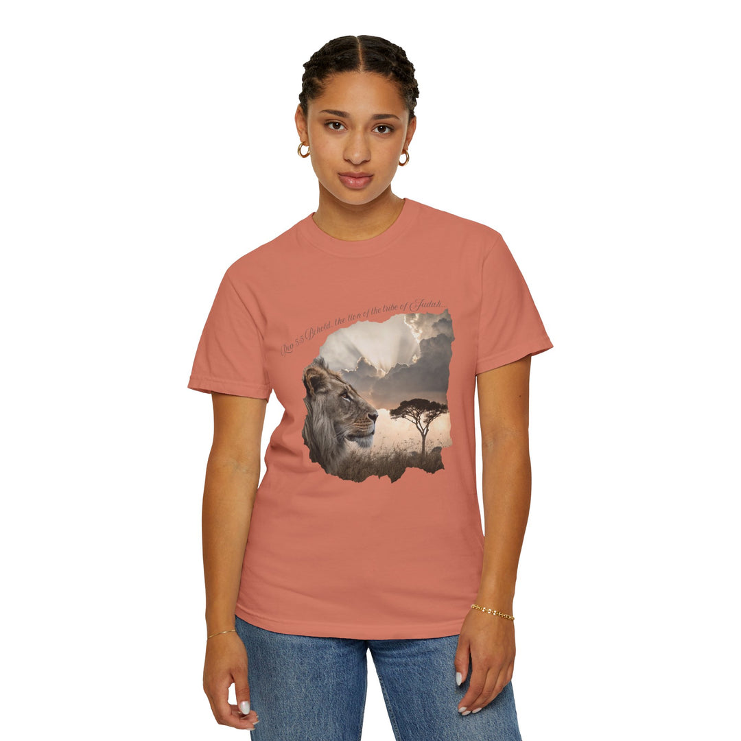 Unisex Garment-Dyed T-Shirt Lion of Judah Design Comfort Colors 1717 – 100% Cotton, Soft-Washed, Relaxed Fit