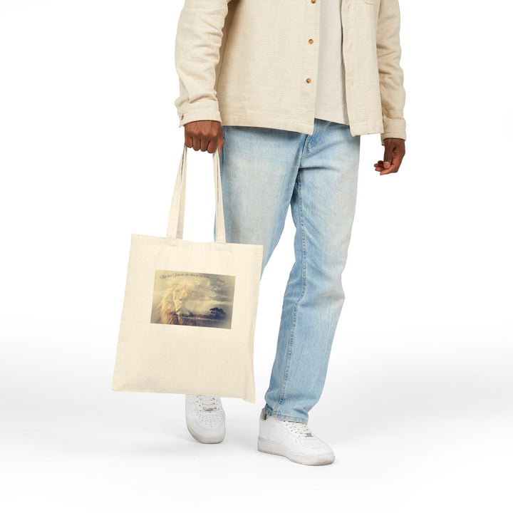 Cotton Canvas Tote Bag – 100% Heavy Cotton – 15x16 Reusable Eco Tote with Long Handles – Natural & Black – Durable Everyday Bag