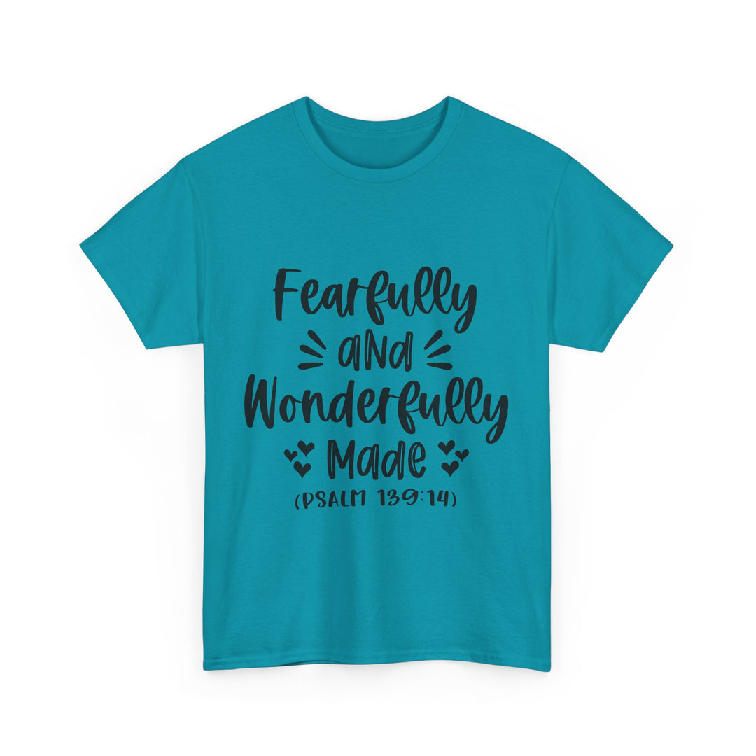 Fearfully And Wonderfully Made Unisex Heavy Cotton Tee