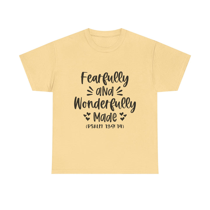Fearfully And Wonderfully Made Unisex Heavy Cotton Tee
