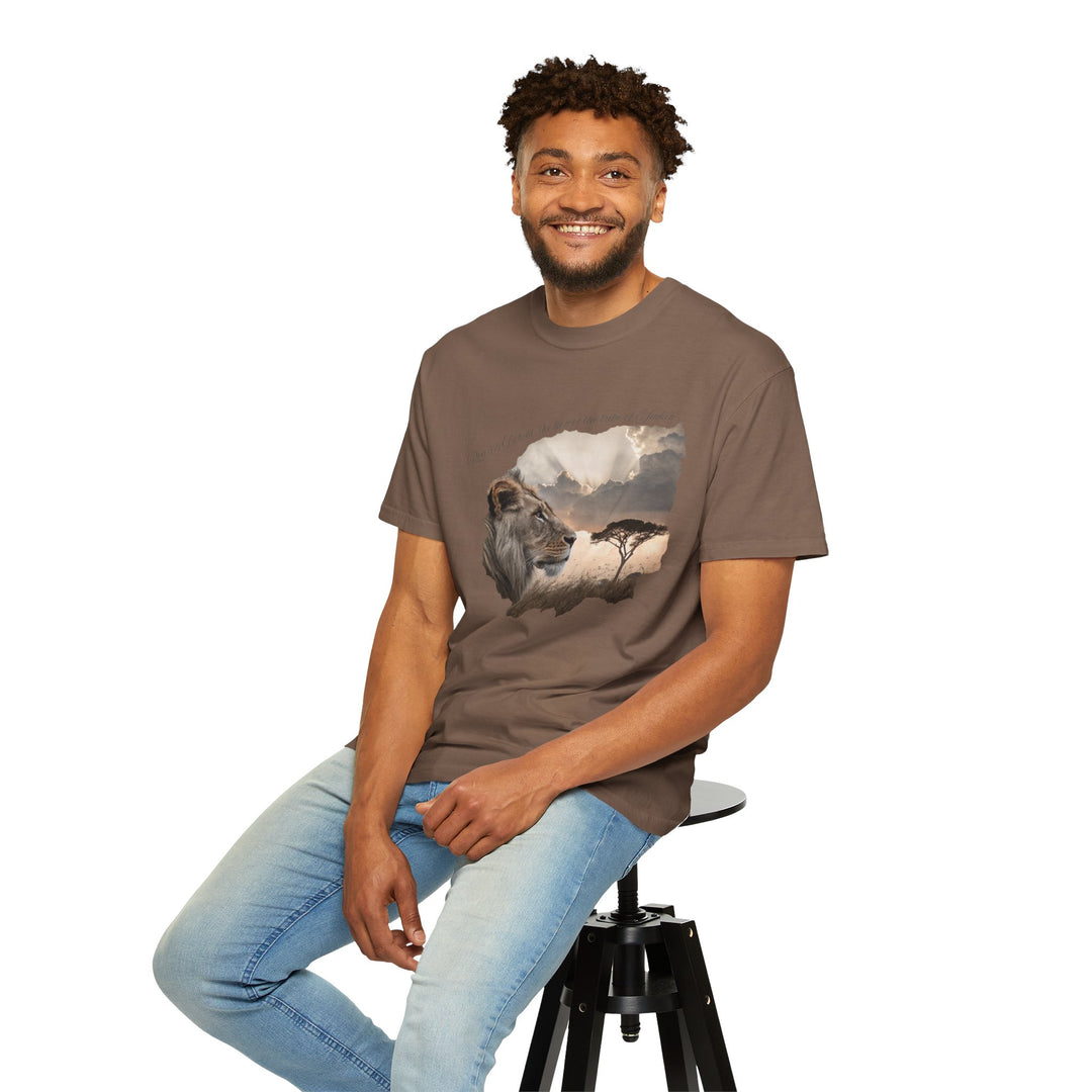 Unisex Garment-Dyed T-Shirt Lion of Judah Design Comfort Colors 1717 – 100% Cotton, Soft-Washed, Relaxed Fit