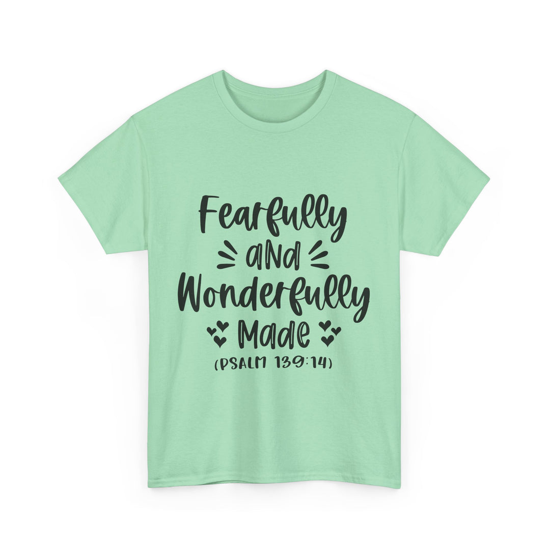 Fearfully And Wonderfully Made Unisex Heavy Cotton Tee