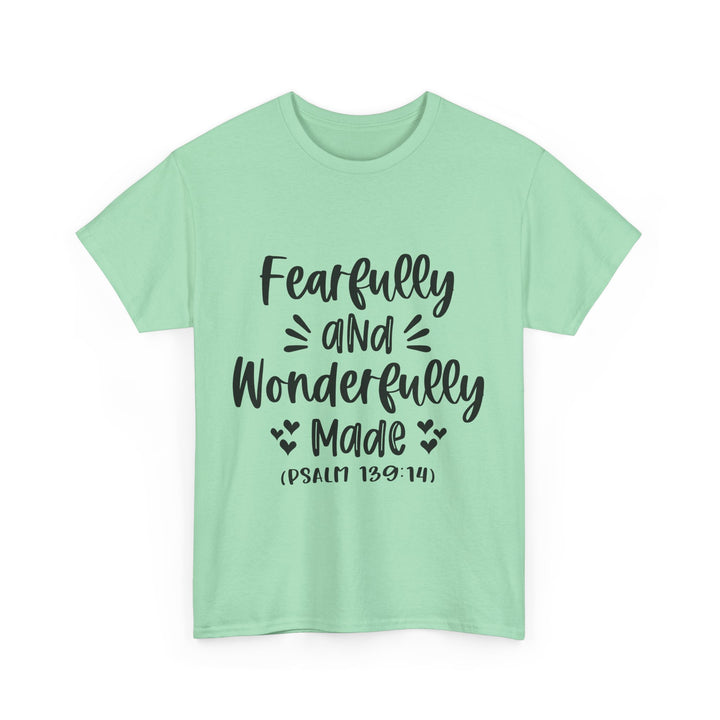 Fearfully And Wonderfully Made Unisex Heavy Cotton Tee