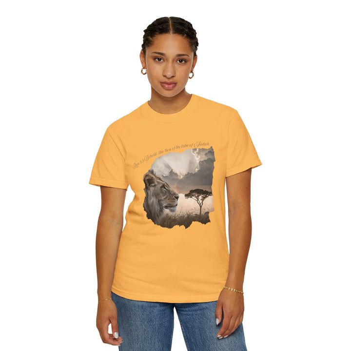 Unisex Garment-Dyed T-Shirt Lion of Judah Design Comfort Colors 1717 – 100% Cotton, Soft-Washed, Relaxed Fit