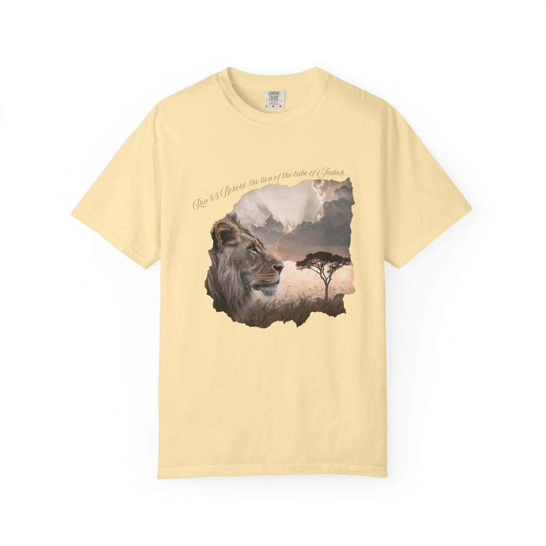 Unisex Garment-Dyed T-Shirt Lion of Judah Design Comfort Colors 1717 – 100% Cotton, Soft-Washed, Relaxed Fit