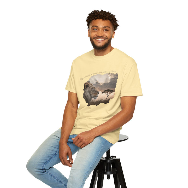 Unisex Garment-Dyed T-Shirt Lion of Judah Design Comfort Colors 1717 – 100% Cotton, Soft-Washed, Relaxed Fit
