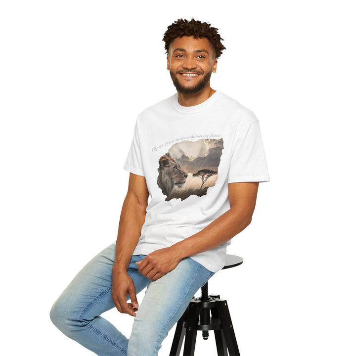 Unisex Garment-Dyed T-Shirt Lion of Judah Design Comfort Colors 1717 – 100% Cotton, Soft-Washed, Relaxed Fit
