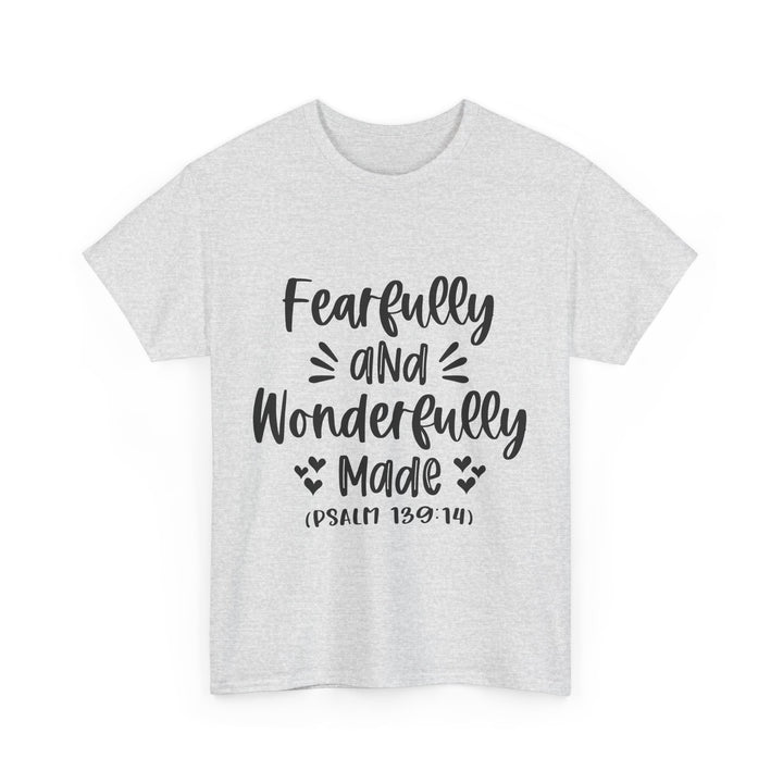 Fearfully And Wonderfully Made Unisex Heavy Cotton Tee