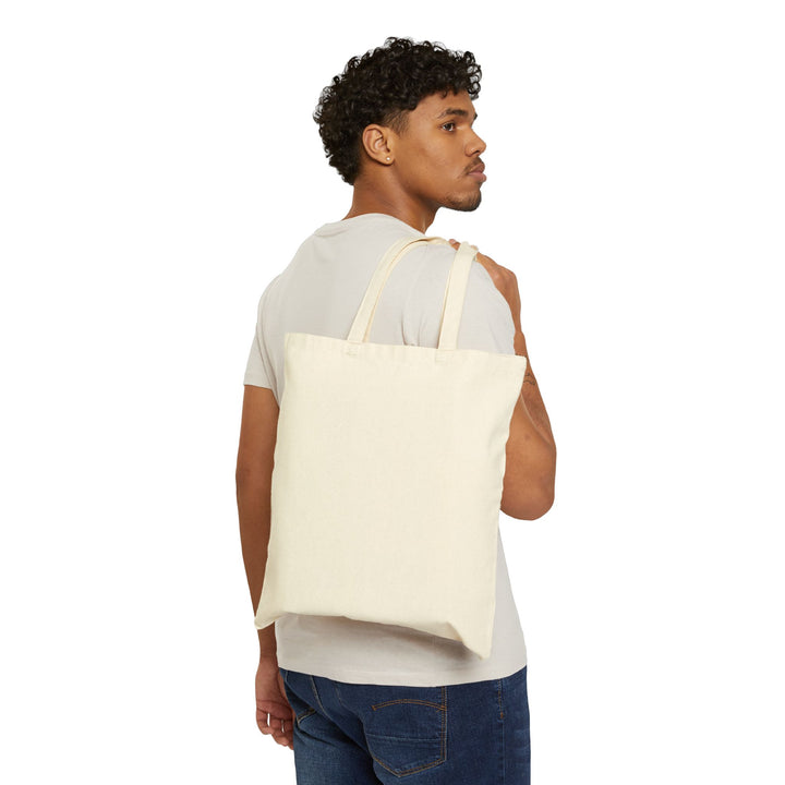 Heavy-Duty Cotton Canvas Tote Bag 15" x 16" Reusable, Long Handles, Eco-Friendly Everyday Carry