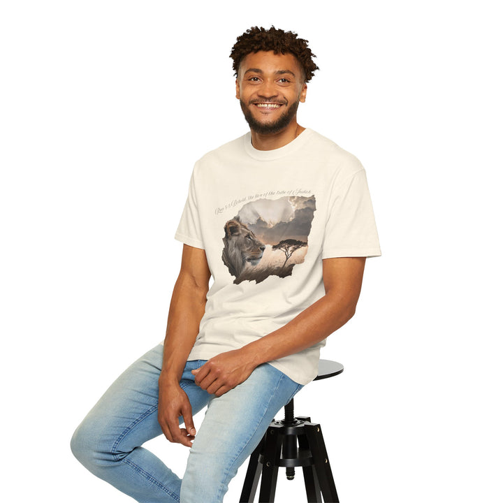 Unisex Garment-Dyed T-Shirt Lion of Judah Design Comfort Colors 1717 – 100% Cotton, Soft-Washed, Relaxed Fit