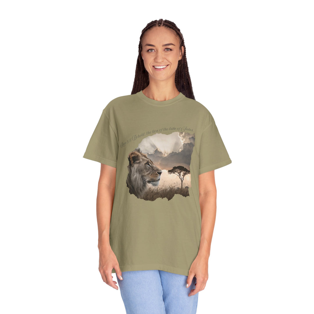 Unisex Garment-Dyed T-Shirt Lion of Judah Design Comfort Colors 1717 – 100% Cotton, Soft-Washed, Relaxed Fit