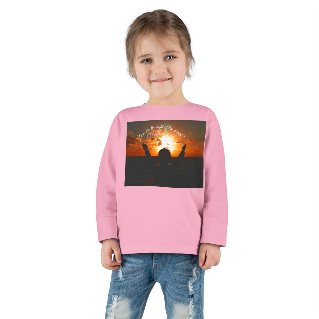 You are the light of the world |Toddler Long Sleeve Tee
