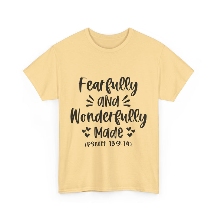 Fearfully And Wonderfully Made Unisex Heavy Cotton Tee