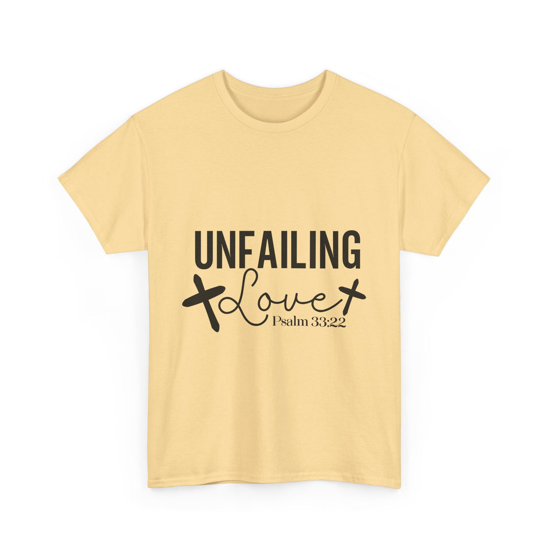 Unfailing Love Psalm 33 22-01 Unisex Heavy Cotton Tee