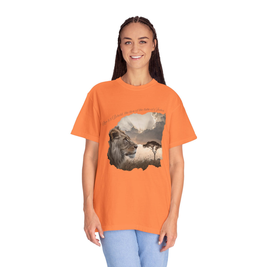 Unisex Garment-Dyed T-Shirt Lion of Judah Design Comfort Colors 1717 – 100% Cotton, Soft-Washed, Relaxed Fit