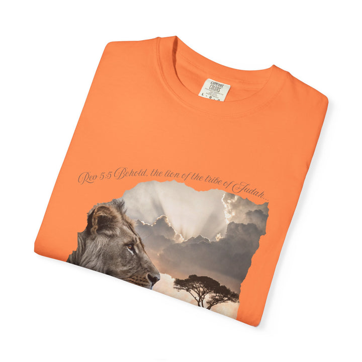 Unisex Garment-Dyed T-Shirt Lion of Judah Design Comfort Colors 1717 – 100% Cotton, Soft-Washed, Relaxed Fit