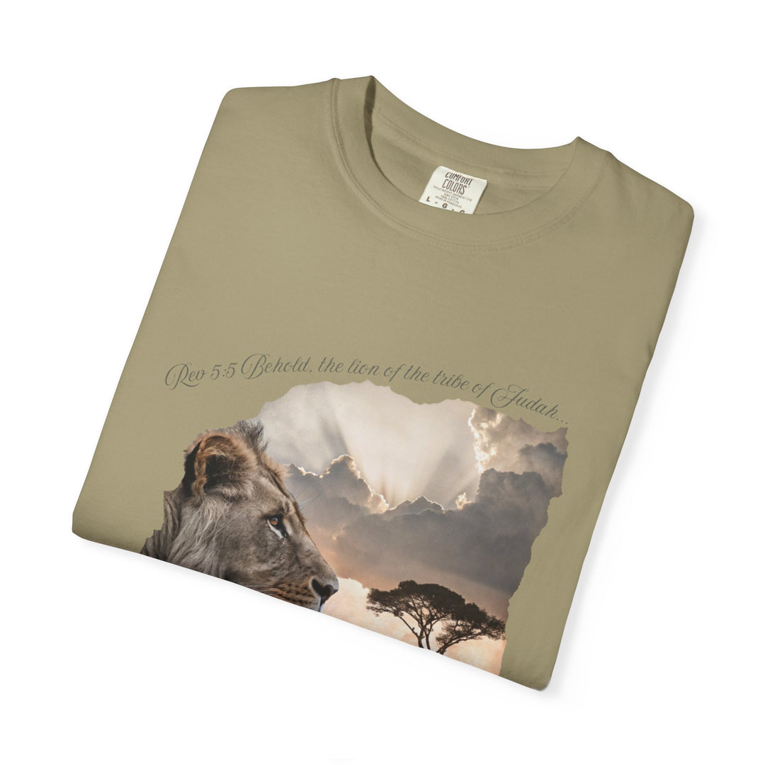 Unisex Garment-Dyed T-Shirt Lion of Judah Design Comfort Colors 1717 – 100% Cotton, Soft-Washed, Relaxed Fit