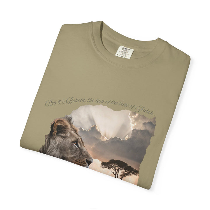 Unisex Garment-Dyed T-Shirt Lion of Judah Design Comfort Colors 1717 – 100% Cotton, Soft-Washed, Relaxed Fit