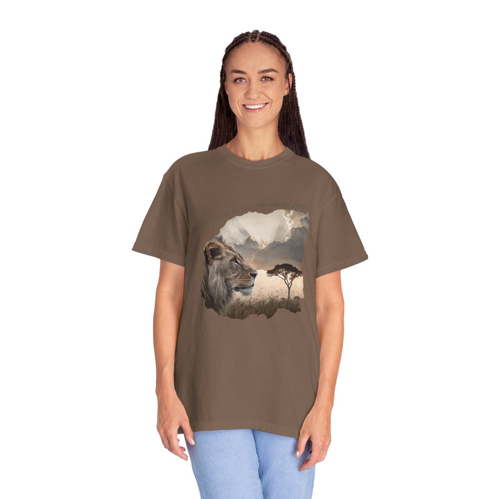 Unisex Garment-Dyed T-Shirt Lion of Judah Design Comfort Colors 1717 – 100% Cotton, Soft-Washed, Relaxed Fit